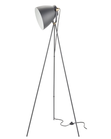 60" HAF02 Black Metal Floor Lamp