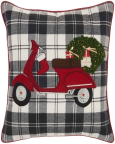 HOLIDAY PILLOWS CR477 MULTICOLOR 18" x 18" THROW PILLOW