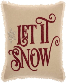 HOLIDAY PILLOWS CR690 RED 18" x 18" THROW PILLOW