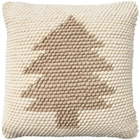 Holiday Pillows DC569 Ivory Beige 20" x 20" Throw Pillow
