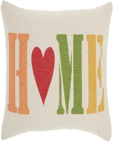 HOME FOR THE HOLIDAY DL511 MULTICOLOR 14" x 22" THROW PILLOW
