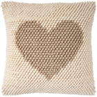 Holiday Pillows GC800 Beige 18" x 18" Throw Pillow