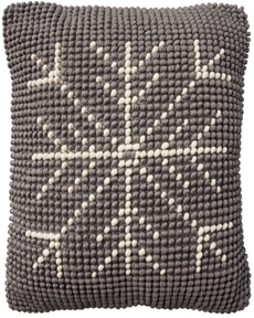 Holiday Pillow GC835 Grey Ivory 20" X 20" Throw Pillow