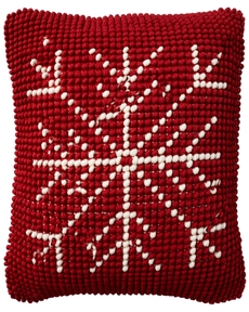 Holiday Pillows GC835 Red Ivory 20" x 20" Throw Pillow
