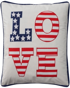 Holiday Pillow L0526 White 18" X 18" Throw Pillow