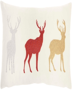 HOLIDAY PILLOWS L1909 RED 12" x 21" THROW PILLOW