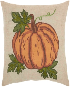 HOLIDAY PILLOWS L9303 NATURAL 18" x 18" THROW PILLOW