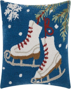 HOME FOR THE HOLIDAY YX028 MULTICOLOR 18" x 18" THROW PILLOW