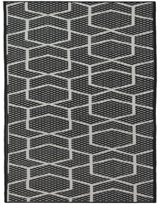 Horizon Indoor/Outdoor HOZ01 Black 2'2" x 8' Area Rug