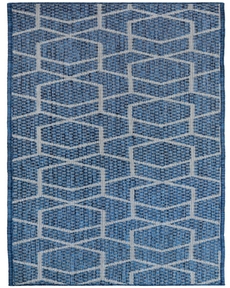Horizon Indoor/Outdoor HOZ01 Denim 2' x 6' Area Rug