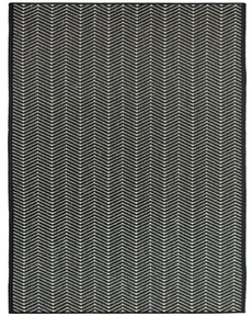 Horizon Indoor/Outdoor HOZ02 Black 2' x 6' Area Rug
