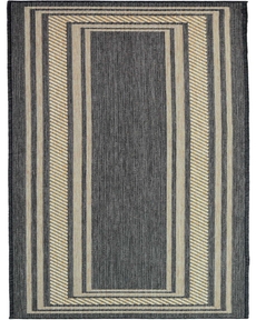 Horizon Indoor/Outdoor HOZ03 Charcoal 2' x 6' Area Rug