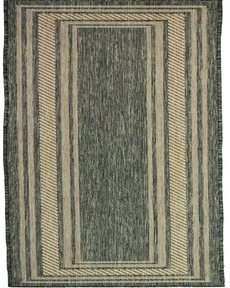 Horizon Indoor/Outdoor HOZ03 Green 2' x 6' Area Rug