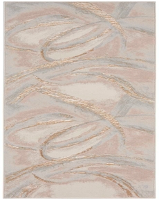 Splash BSK01 Beige Grey 2'2" x 7'6" Area Rug