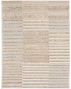 Splash BSK04 Beige Silver 2'2" x 7'6" Area Rug
