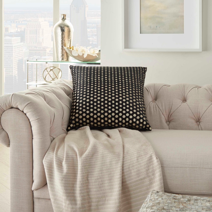 Inspire Me Home Decor L0238 Black Gold 18 X 18 Throw Pillow