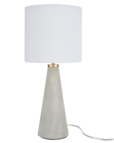 22" IET02 Grey Concrete Table Lamp