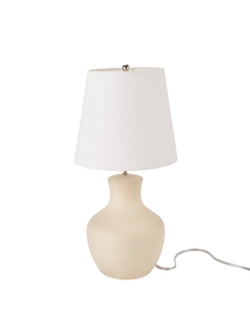 18" IET06 Cream Ceramic Table Lamp