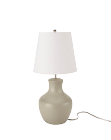 18" IET06 Grey Ceramic Table Lamp