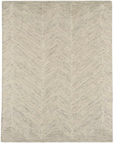Interlock ITL04 Ivory/Grey Rug, 2'3" x 7'6"