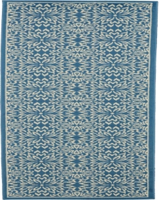 Jubilant JUB06 Ivory/Blue Rug, 2'3" x 7'3"