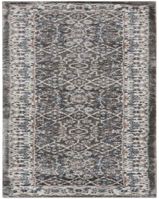 Nourison Home American Manor AMR01 Grey/Ivory Rug, 2'2" x 7'6"