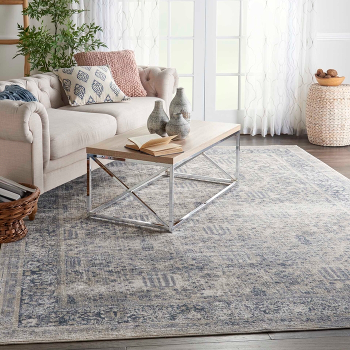 Kathy Ireland Home Malta Mai12 Ivory Blue