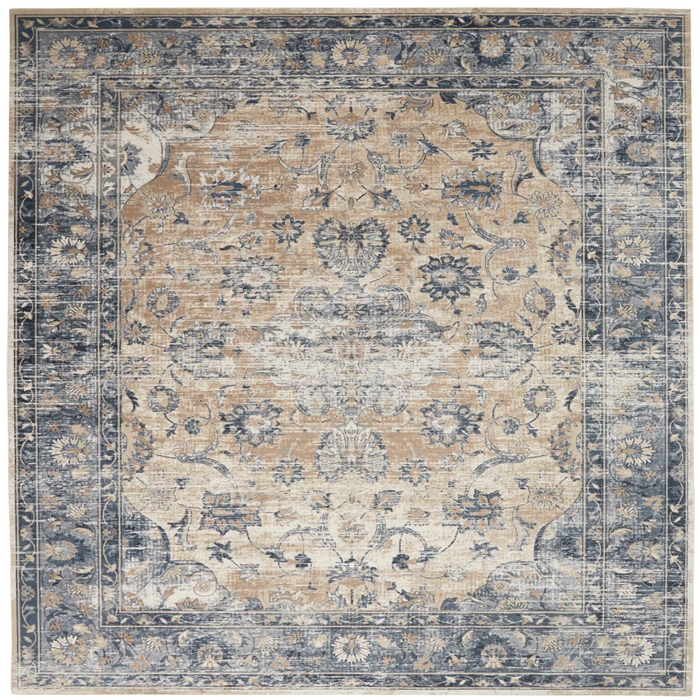 Malta Mai13 Blue Ivory 9 X 12 Area Rug