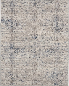 Nourison Home Royal Terrace KI43 Beige Blue Rug, 2'2" x 7'6"