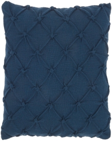 Mina Victory Pillow AA242 Navy 18" x 18" Throw Pillow