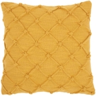 Mina Victory Pillow AA242 Yellow 18" x 18" Throw Pillow