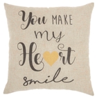 Mina Victory Pillow L1810 Natural 18" x 18" Throw Pillow