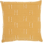 Mina Victory Pillow SS300 Yellow 18" x 18" Throw Pillow