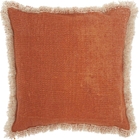 LIFE STYLES AS301 CLAY 18" x 18" THROW PILLOW