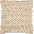 LIFE STYLES DC827 BEIGE 20" x 20" THROW PILLOW