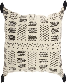 Lifestyle DP010 Ivory/Black 16" X 33" Throw Pillow