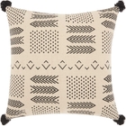Lifestyle DP010 Ivory/Black 18" X 18" Throw Pillow