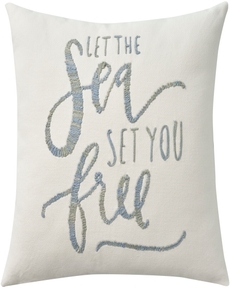 Lifestyle EE210 White 18" X 18" Pillow Cover