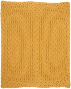 Lifestyle ET299 Yellow 22" X 22" Throw Pillow