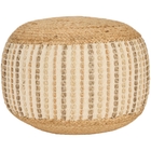 Lifestyle GC141 Ivory 20" x 20" x 12" Pouf
