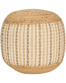 Lifestyle GC141 Ivory 20" x 20" x 12" Pouf