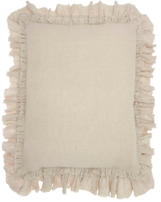 LIFE STYLES GE901 NATURAL 24" x 24" THROW PILLOW