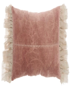 Lifestyle GE903 Blush Cotton Velvet 14" X 22" Throw Pillow