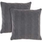 Lifestyle RC586 Charcoal Set2 Throw Pillow