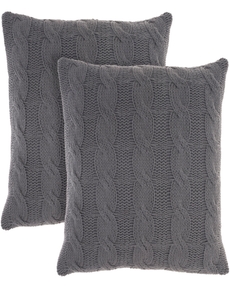 Lifestyle RC586 Charcoal Set2 Throw Pillow