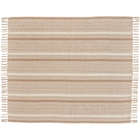 Lifestyle RJ204 Beige 50" X 60" Throw Blanket