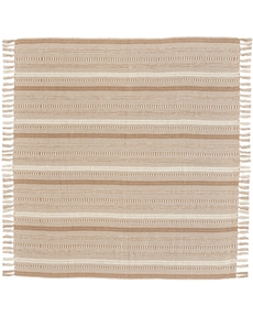 Lifestyle RJ204 Beige 50" X 60" Throw Blanket
