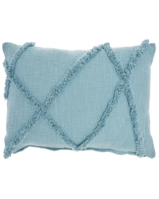 Lifestyle SH018 Aqua 14" X 24" Throw Pillow