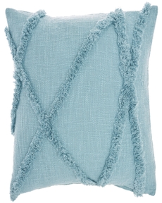 Lifestyle SH018 Aqua 18" X 18" Throw Pillow
