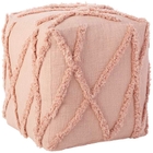 Lifestyle SH018 Blush 16" X 16" X 16" Pouf